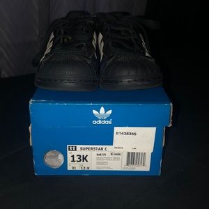 Little Girls Adidas Superstar Sneakers Size 13